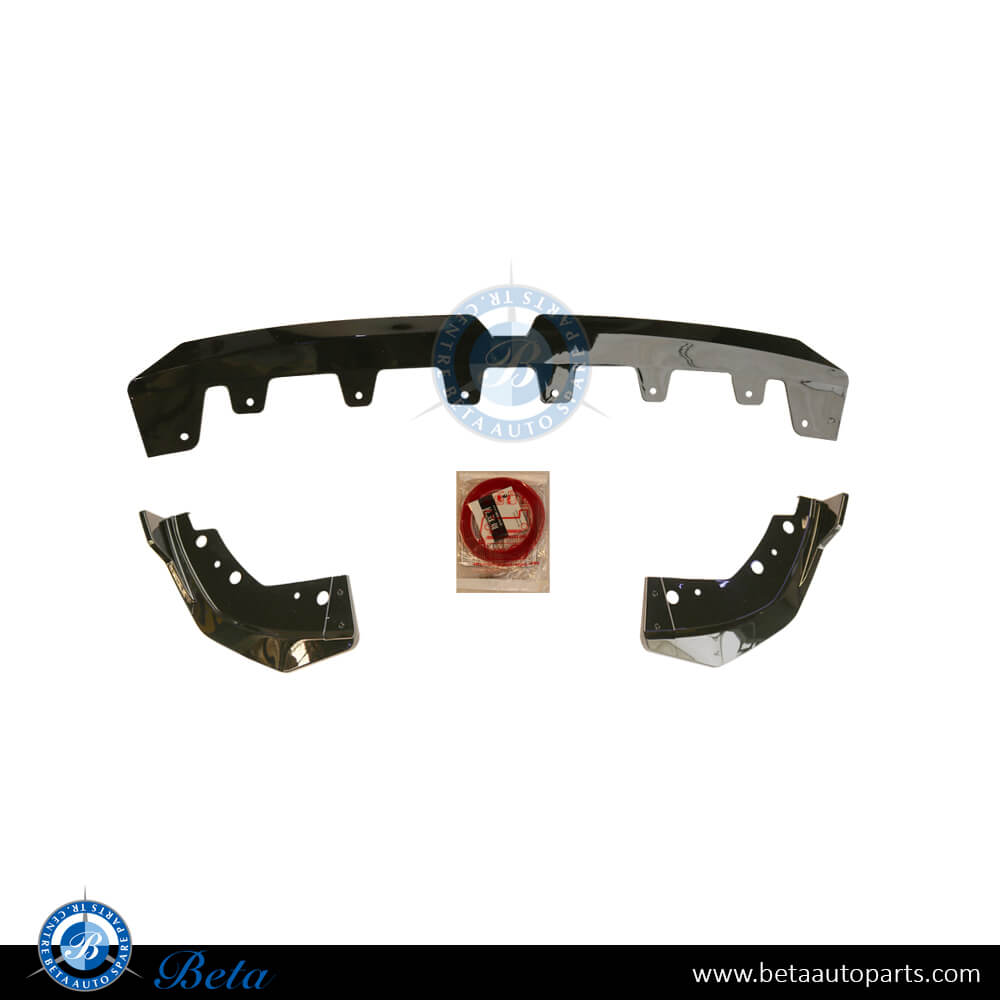 Front Bumper Lower Spoiler M-Performance Look (Gloss Black) for BMW 3 Series 2023-Up models, Part Number 51195A4B368 / 51195A4B369 Front Bumper Lower Spoiler M-Performance Look (Gloss Black) for BMW 3 Series 2023-Up models, Part Number 51195A4B368 / 51195A4B369